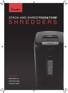 Mode d’emploi Swingline Stack-and-Shred 750X Destructeur