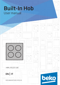 Handleiding BEKO HIML 95225 SXE Kookplaat