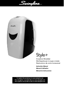 Mode d’emploi Swingline Style+ Destructeur