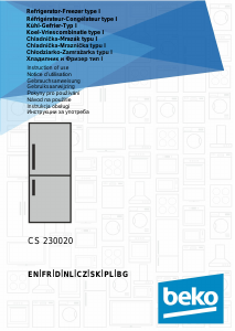 Bedienungsanleitung BEKO CS230020 Kühl-gefrierkombination
