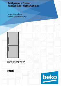 Bedienungsanleitung BEKO MCNA366K30XB Kühl-gefrierkombination