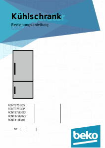Bedienungsanleitung BEKO RCNT375I30P Kühl-gefrierkombination