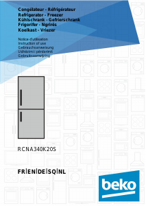 Bruksanvisning BEKO RCNA340K20S Kyl-frys