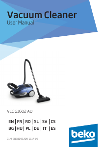 Manual BEKO VCC 61602 AD Vacuum Cleaner