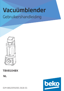 Handleiding BEKO TBV8104BX Blender