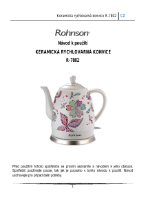 Manuál Rohnson R-7802 Konvice