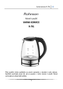 Manuál Rohnson R-791 Konvice