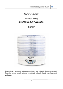 Instrukcja Rohnson R-2907 Suszarka do warzyw