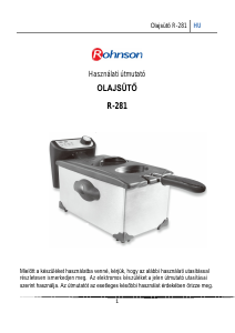 Használati útmutató Rohnson R-281 Olajsütő
