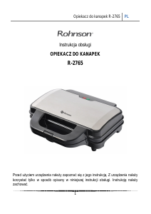 Instrukcja Rohnson R-2765 Kontakt grill