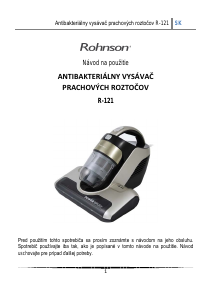 Návod Rohnson R-121 Ručný vysávač