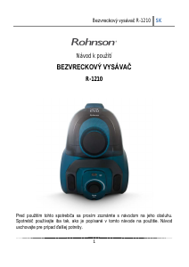 Návod Rohnson R-1210 Vysávač