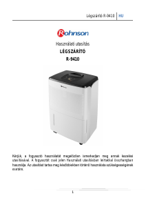 Használati útmutató Rohnson R-9410 Páramentesítő