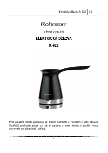 Manuál Rohnson R-922 Kávovar