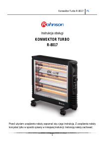 Instrukcja Rohnson R-8017 Ogrzewacz