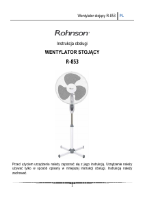 Instrukcja Rohnson R-853 Wentylator