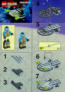 Manual Lego set 6800 UFO Cyber blaster