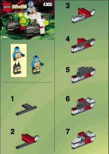 Handleiding Lego set 4305 UFO Cyborgverkenner