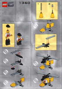 Manual Lego set 1360 Studios Directors copter