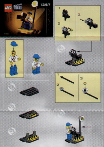 Bedienungsanleitung Lego set 1357 Studios Kameramann