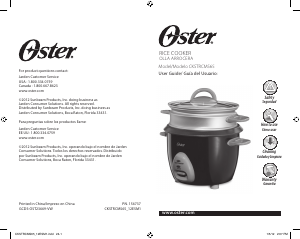 Bruksanvisning Oster CKSTRCMS65 Riskokare