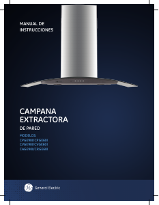 Manual de uso GE CPGE60I Campana extractora