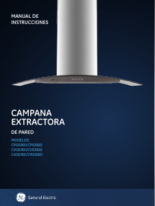 Manual de uso GE CVGE90I Campana extractora