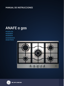Manual de uso GE AGGE60GOG Placa