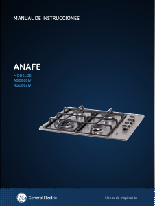 Manual de uso GE AGGE62IV Placa