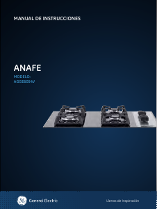 Manual de uso GE AGGE6054V Placa