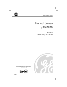 Manual de uso GE GW8XDBB Vinoteca