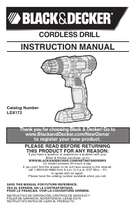 Handleiding Black and Decker LDX172C Schroef-boormachine