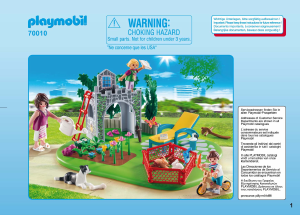 Handleiding Playmobil set 70010 Modern House SuperSet Familietuin