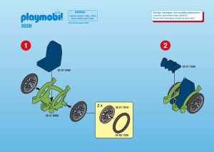 Instrukcja Playmobil set 3928 Rescue Pacjent z wózkiem inwalidzkim