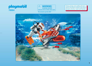 Instrukcja Playmobil set 70004 Adventure Spy team Pojazd podwodny z napędem