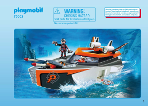 Handleiding Playmobil set 70002 Adventure Spy Team Turboschip