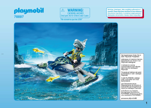 Instrukcja Playmobil set 70007 Adventure Team S.H.A.R.K. Ścigacz wodny