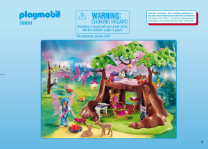 Mode d’emploi Playmobil set 70001 Fairy World Maisonnette forestière des fées