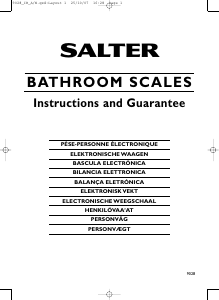 Manuale Salter 9028 SV3R09 Razor Bilancia