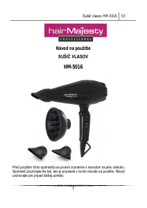 Návod Hair Majesty HM-5016 Fén na vlasy