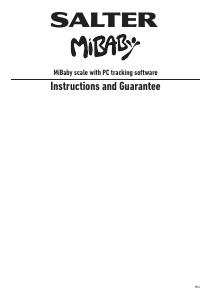 Manuale Salter 9042 WH3R MiBaby Bilancia