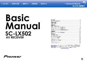 説明書 パイオニア SC-LX502 レシーバー