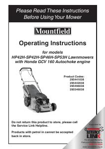 Manual Mountfield SP42H Lawn Mower