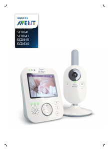 Bruksanvisning Philips SCD845 Avent Babycall