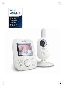 Manuale Philips SCD831 Avent Baby monitor