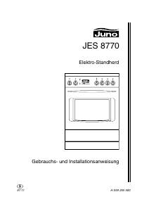 Bedienungsanleitung Juno JES8770 Herd