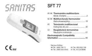 Handleiding Sanitas SFT 77 Thermometer