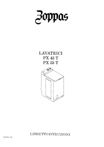 Manuale Zoppas PX53T Lavatrice