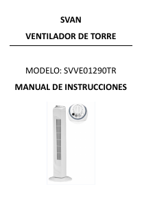 Manual de uso Svan SVVE01290TR Ventilador