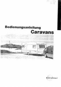 Bedienungsanleitung Bürstner Studio 1998 Caravan